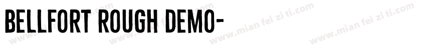 bellfort rough demo字体转换